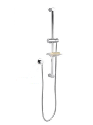 AQP Round Shower Rail with Soap Dish