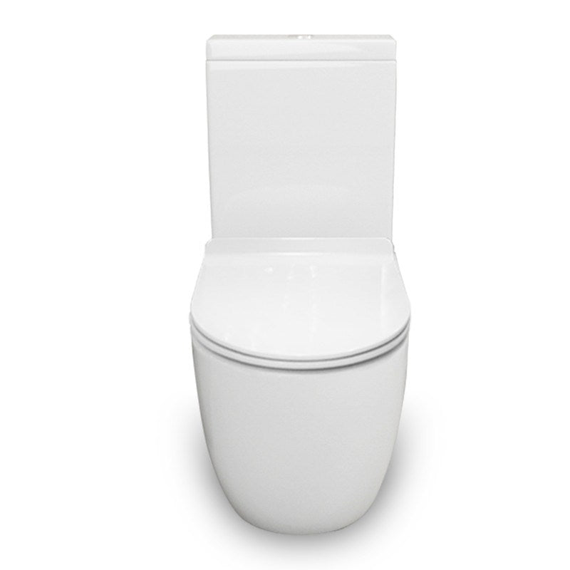 Sella Rimless BTW White Ceramic Toilet Suite