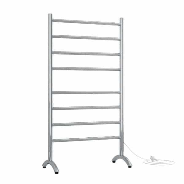 Straight Round Free-Standing Heated Towel Rail