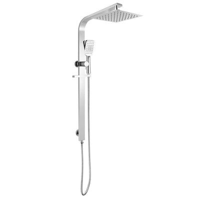 10'' Square Wide Rail Shower Station with 3F Handheld Shower