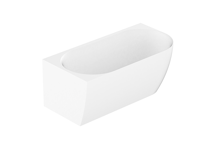 Glacier Corner Bath 1500