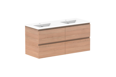 Glacier Twin Wall Hung Vanity Base Only